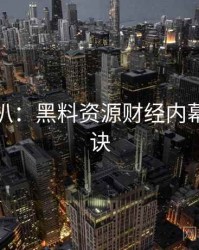 独家深扒：黑料资源财经内幕爆火秘诀