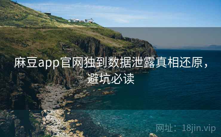 麻豆app官网独到数据泄露真相还原，避坑必读