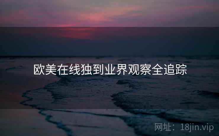 欧美在线独到业界观察全追踪