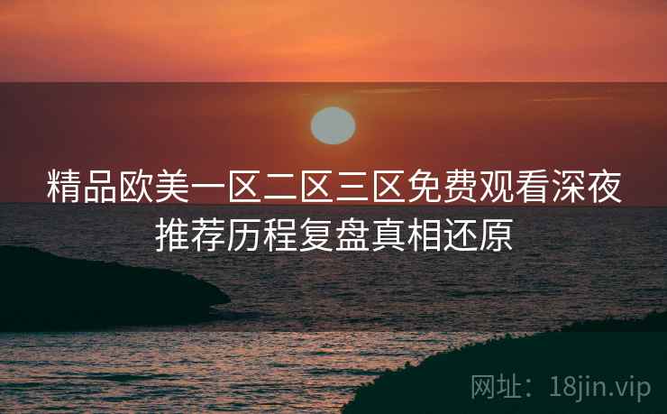 精品欧美一区二区三区免费观看深夜推荐历程复盘真相还原