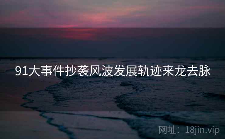 91大事件抄袭风波发展轨迹来龙去脉