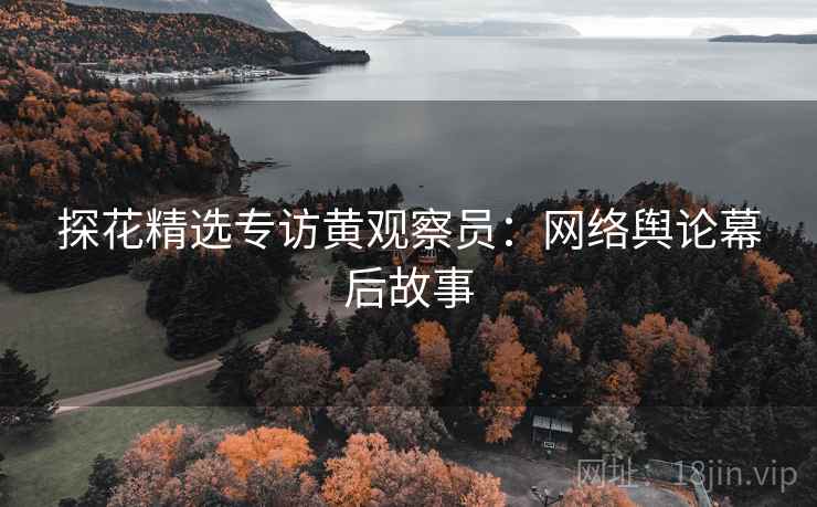 探花精选专访黄观察员：网络舆论幕后故事