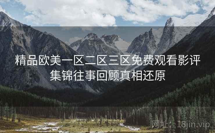 精品欧美一区二区三区免费观看影评集锦往事回顾真相还原