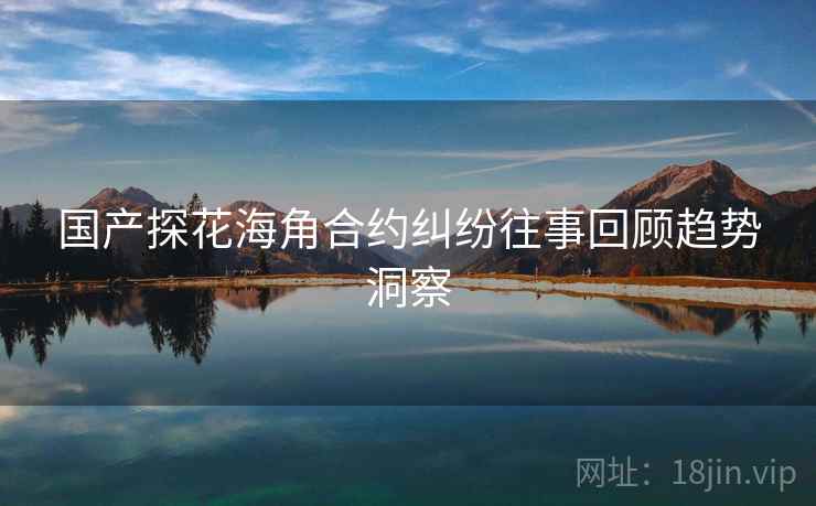 国产探花海角合约纠纷往事回顾趋势洞察